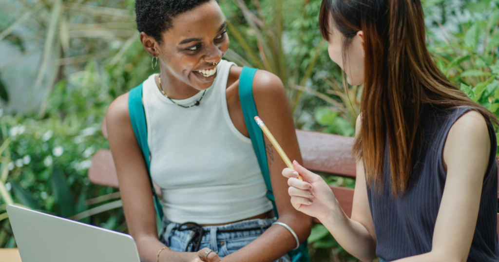 Does Paying Rent Build Credit Mobile Image - Image of female landlord and tenant happy in interview
