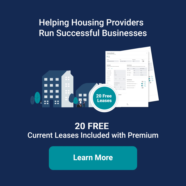 Rent Reporting 20 Free Leases Included with Premium Teal Button