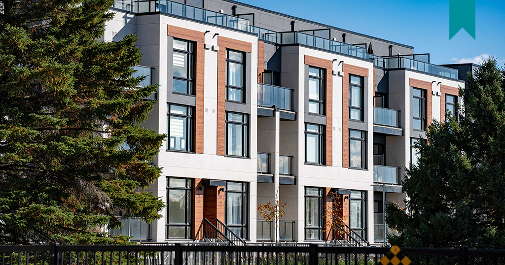 Outside view of Tenant occupied apartment building.
