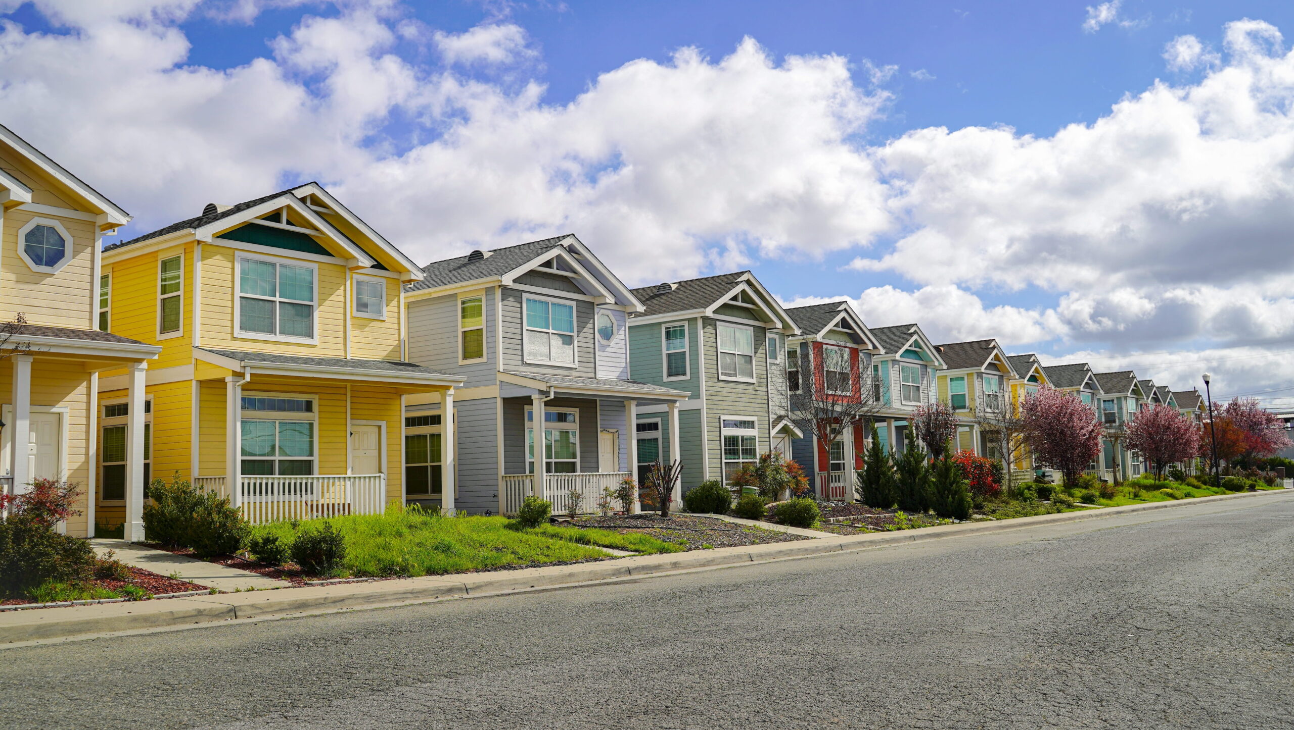 Rental property investor homes in Canadian neighborhood.