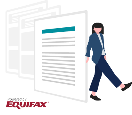 Powered by Equifax Credit Report Image Powered by Equifax Logo on Credit Report
