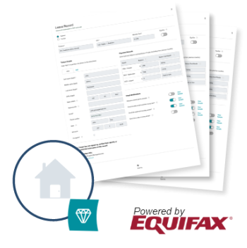 Rent Reporting Document by FrontLobby with Equifax Logo